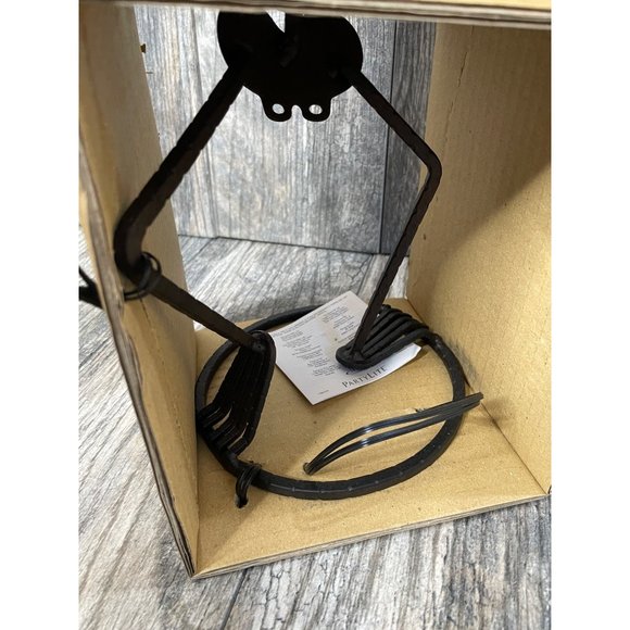 PARTYLITE BONES METAL Skeleton Halloween Tealight CANDLE HOLDER RETIRED NIB15.5" - Picture 8 of 12